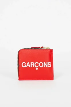 Comme des Garçons Wallets Sa3100Hl Red Huge Logo Wallet| Wallets