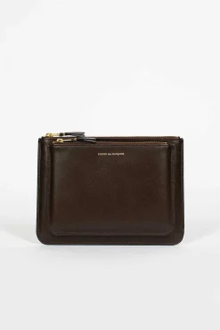 Comme des Garçons Wallets Sa5100Op Double Pocket Wallet Brown| Wallets