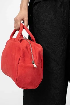 Comme Des Garçons Comme Des Garçons Sheepskin Handbag Red| Bags