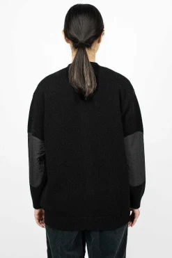 and wander Shetland Wool Cardigan Black| Outerwear