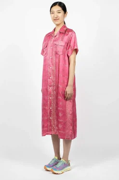 Needles Shirt Dress Ornament Pink| Dresses