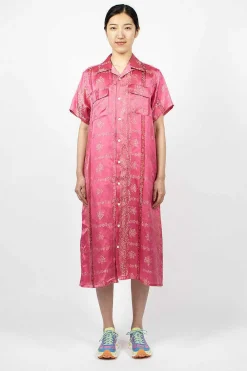 Needles Shirt Dress Ornament Pink| Dresses