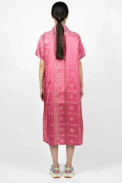 Needles Shirt Dress Ornament Pink| Dresses