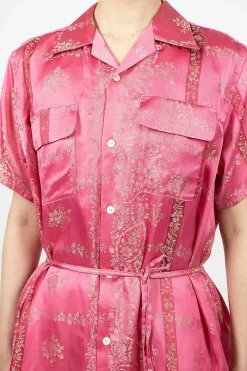 Needles Shirt Dress Ornament Pink| Dresses