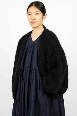 Casey Casey Short Cardigan Black| Knitwear