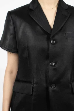 Comme Des Garçons Comme Des Garçons Short-Sleeved Jacket Black| Outerwear