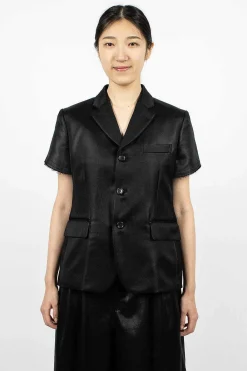 Comme Des Garçons Comme Des Garçons Short-Sleeved Jacket Black| Outerwear