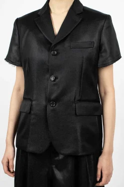 Comme Des Garçons Comme Des Garçons Short-Sleeved Jacket Black| Outerwear