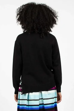 Dries Van Noten Shoulder Detail Jumper Black| Knitwear