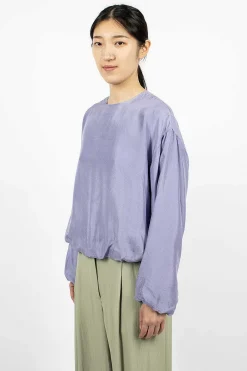 Dries Van Noten Silk Blouse Lavender| Tops
