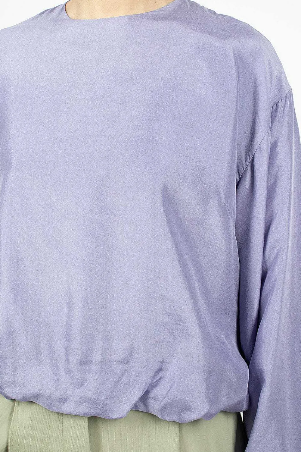 Dries Van Noten Silk Blouse Lavender| Tops