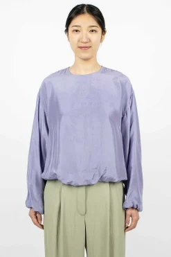 Dries Van Noten Silk Blouse Lavender| Tops