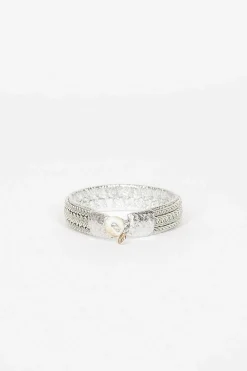 Maria Rudman Silver Hide B Bracelet 2| Bracelets