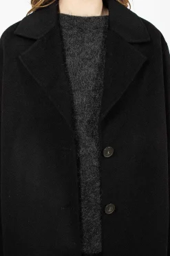 Acne Studios Single Breasted Coat Black| Outerwear