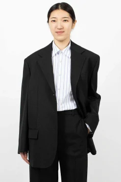 Acne Studios Single Breasted Suit Black| Outerwear