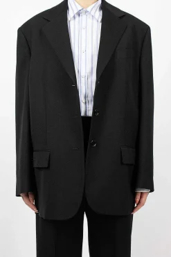 Acne Studios Single Breasted Suit Black| Outerwear