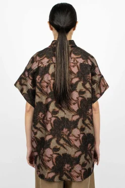 Dries Van Noten Sleeveless Floral Overshirt| Outerwear