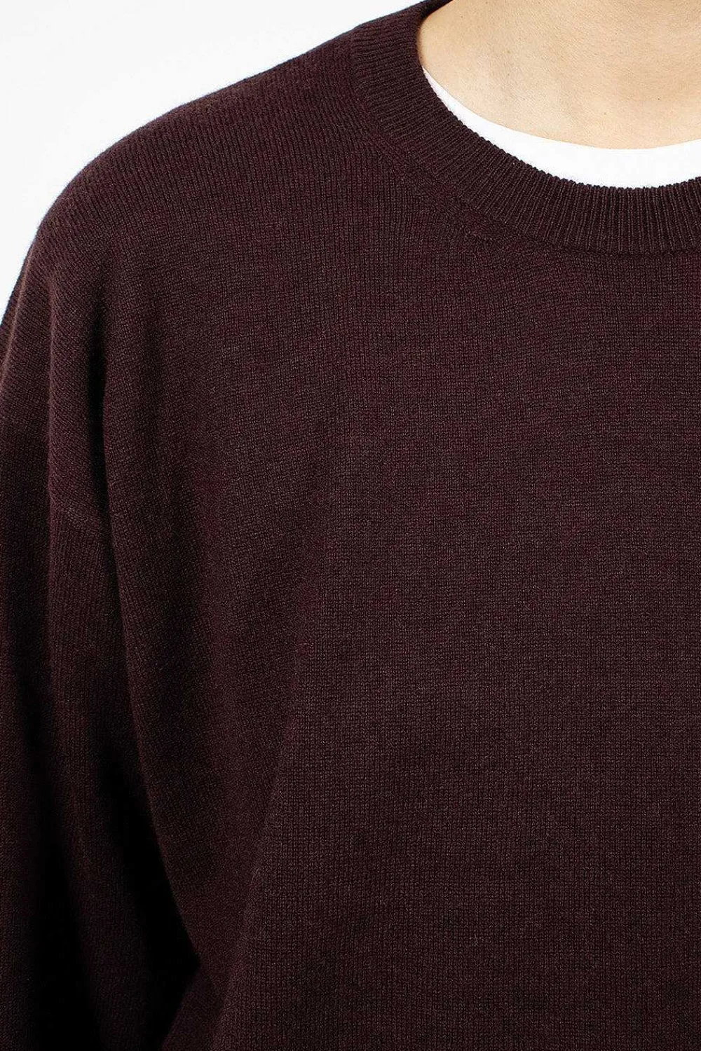 6397 Slouchy Crewneck Chocolate| Knitwear