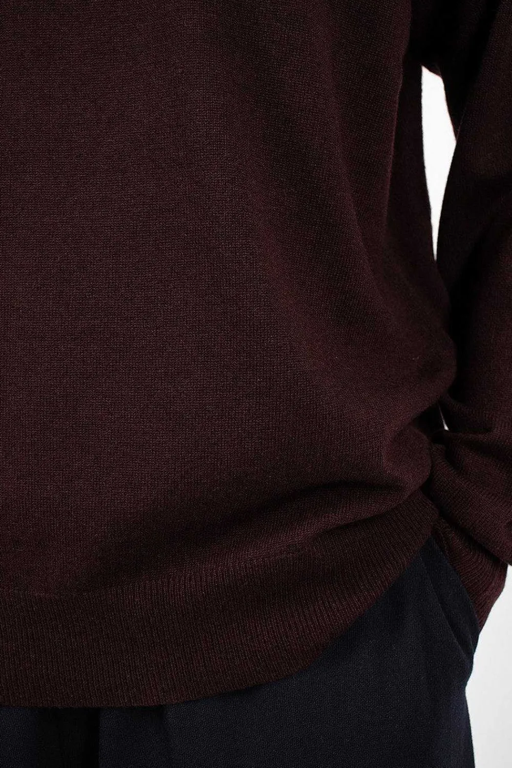 6397 Slouchy Crewneck Chocolate| Knitwear