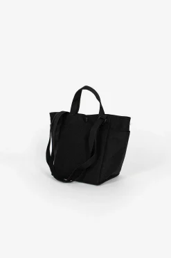 BAGSINPROGRESS Small Side Pocket Tote Black| Bags