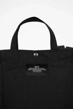 BAGSINPROGRESS Small Side Pocket Tote Black| Bags