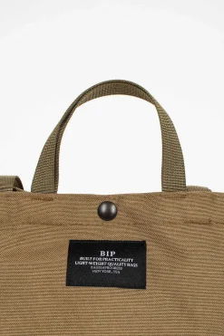 BAGSINPROGRESS Small Side Pocket Tote Khaki| Bags