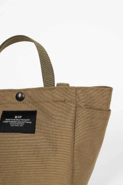 BAGSINPROGRESS Small Side Pocket Tote Khaki| Bags