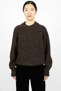 Margaret Howell Soft Donegal Jumper Earth| Knitwear