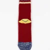 Kapital Soft Smiley Sock Red| Tights & Socks