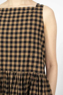 Daniela Gregis Square Neck Dress Black/Colonial| Dresses