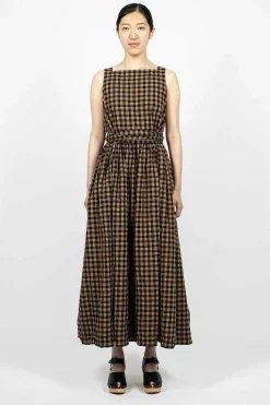 Daniela Gregis Square Neck Dress Black/Colonial| Dresses