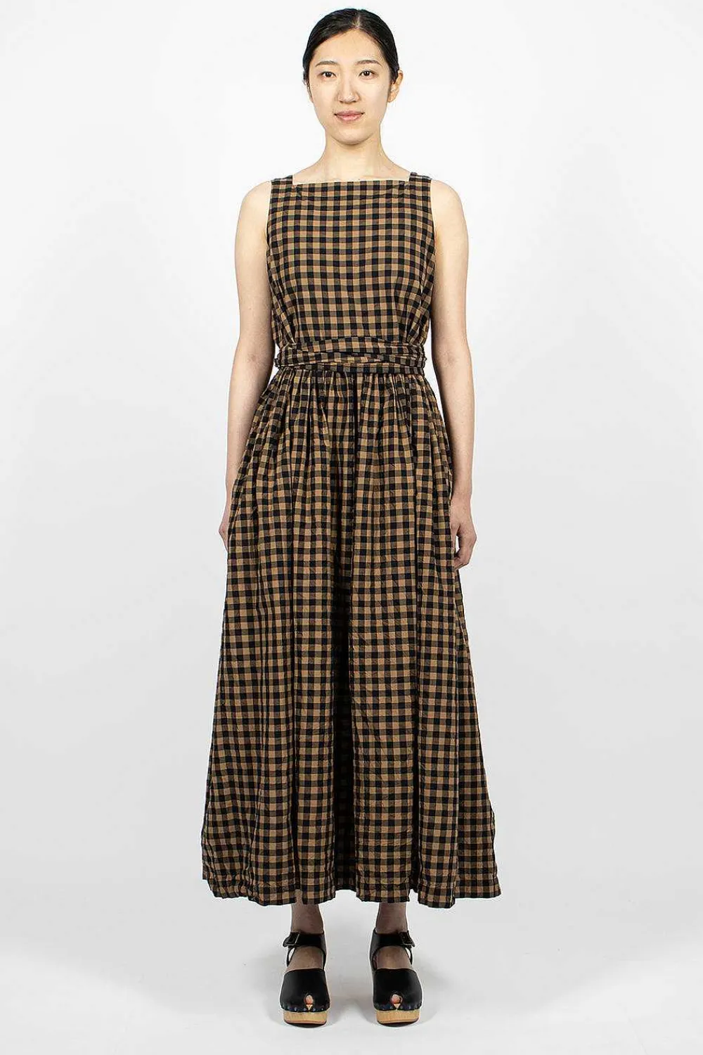 Daniela Gregis Square Neck Dress Black/Colonial| Dresses