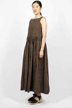 Daniela Gregis Square Neck Dress Black/Colonial| Dresses