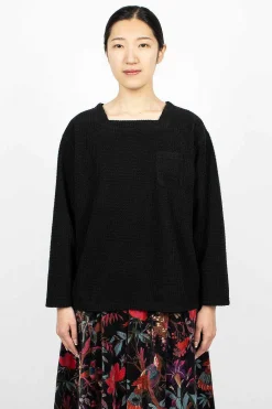 Engineered Garments FWK Square Neck Shirt Black| Tops