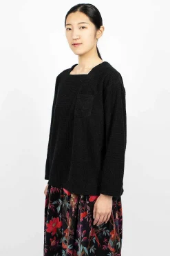 Engineered Garments FWK Square Neck Shirt Black| Tops