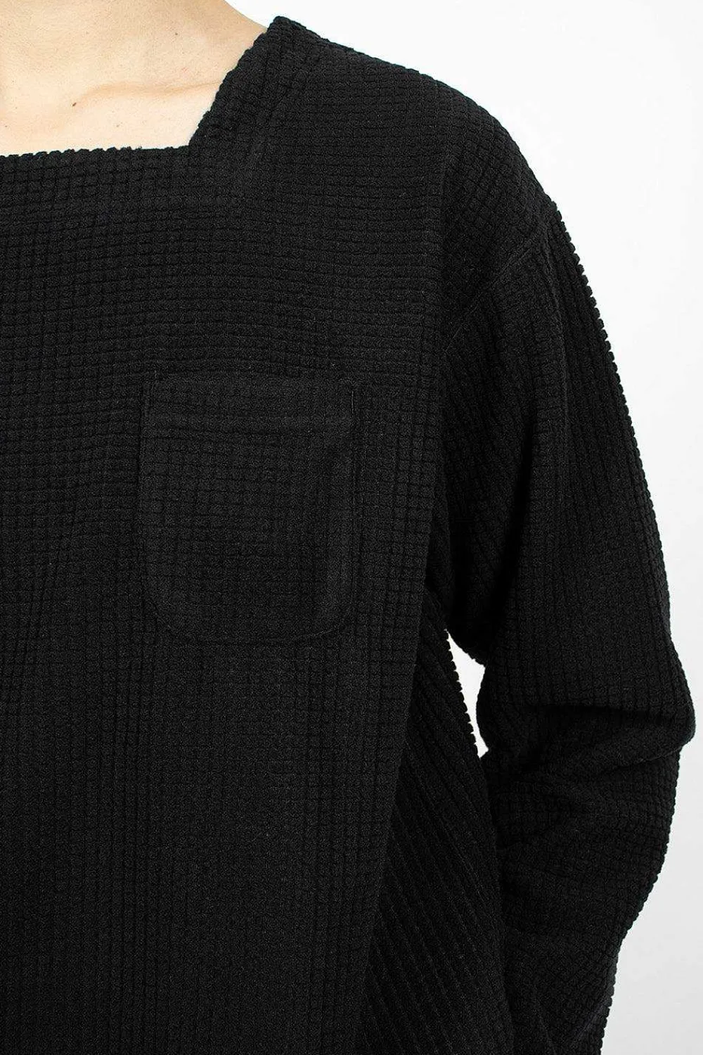 Engineered Garments FWK Square Neck Shirt Black| Tops