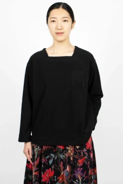 Engineered Garments FWK Square Neck Shirt Black| Shirts