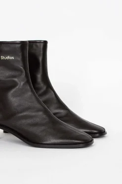 Acne Studios Square Toe Boot Black| Shoes