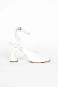 Dries Van Noten Square Toe Heel White| Shoes