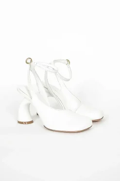 Dries Van Noten Square Toe Heel White| Shoes