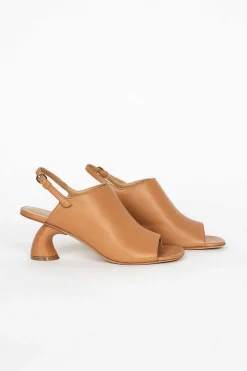 Dries Van Noten Square Toe Mule Beige| Shoes