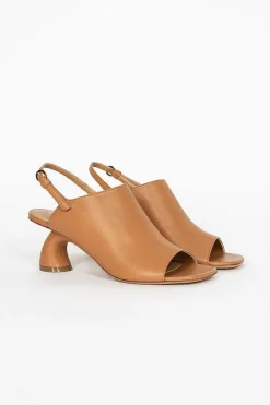 Dries Van Noten Square Toe Mule Beige| Shoes