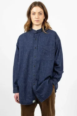 OrSlow Stand Collar Shirt One Wash| Shirts