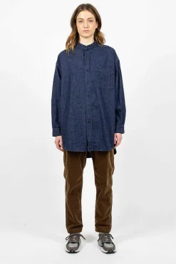 OrSlow Stand Collar Shirt One Wash| Shirts