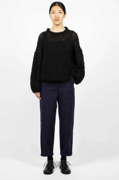 Casey Casey Stitch Crewneck Black| Tops
