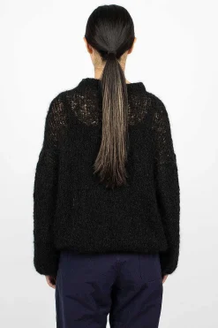 Casey Casey Stitch Crewneck Black| Tops
