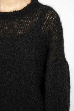 Casey Casey Stitch Crewneck Black| Tops