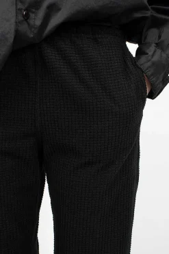 Engineered Garments FWK Stk Waffle Pant Black| Trousers