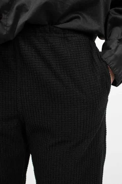 Engineered Garments FWK Stk Waffle Pant Black| Trousers