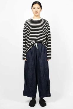 Ichi Antiquités Striped Pullover Black| Tops